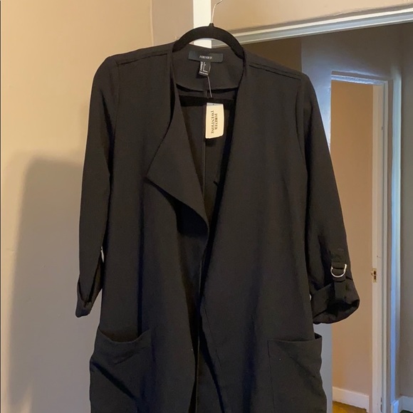 Black Duster Jacket - Picture 3 of 5